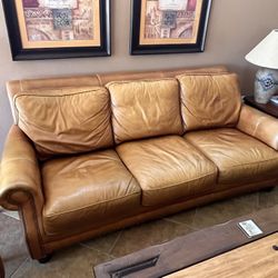 Leather Couches X2
