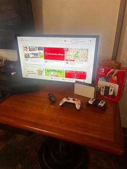 Bundle: 32" Roku TV + Nintendo Switch OLED (Home/Docked only) (open to trades)