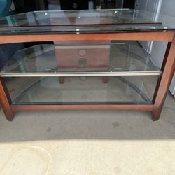 Glass tv stand