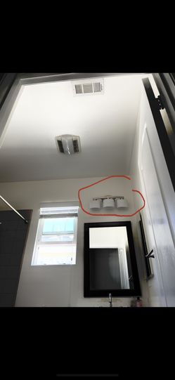 3 Light Bathroom Sconce (x3)