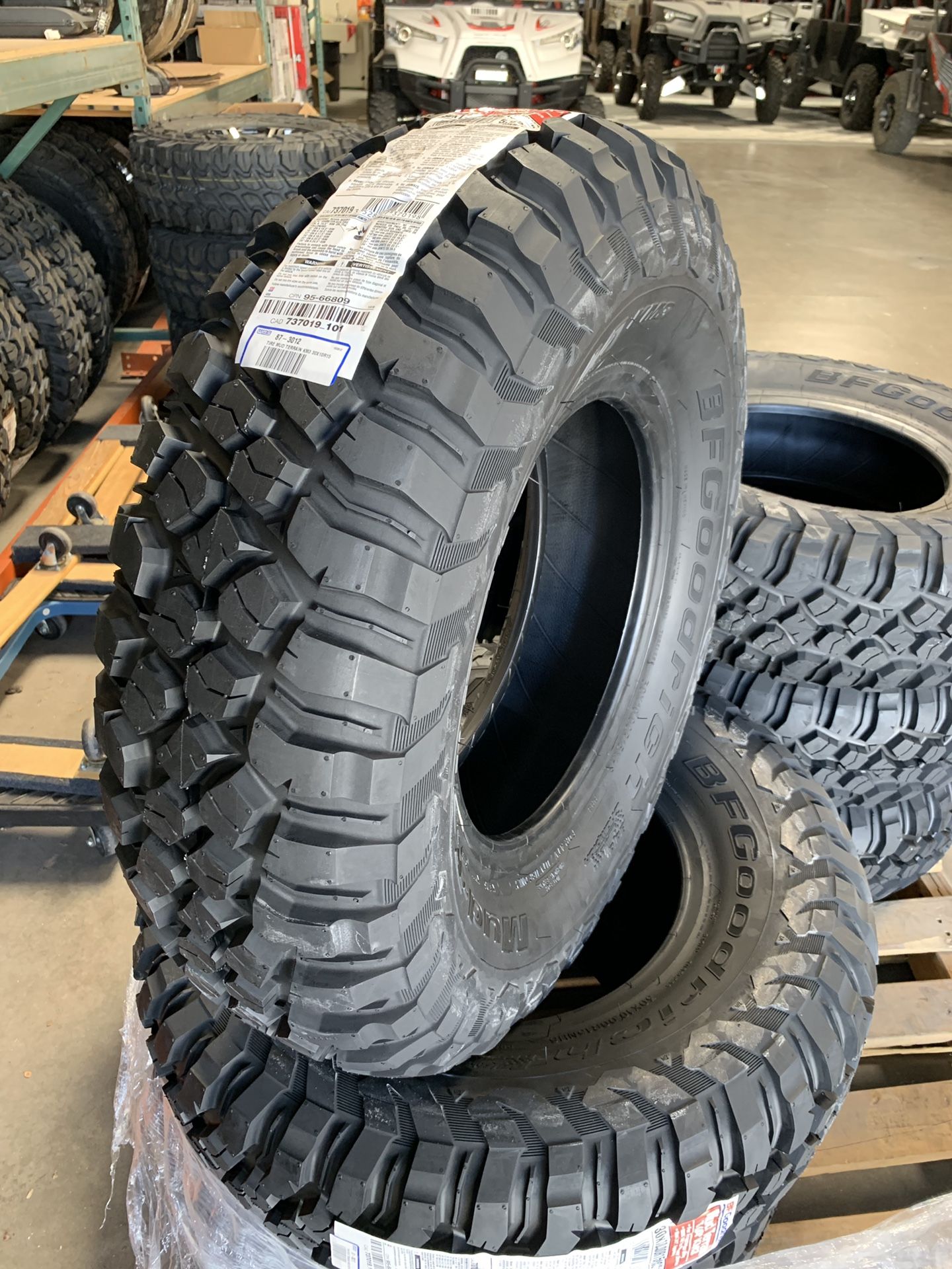 BF Goodrich KM3 Tires UTV 30x10x15