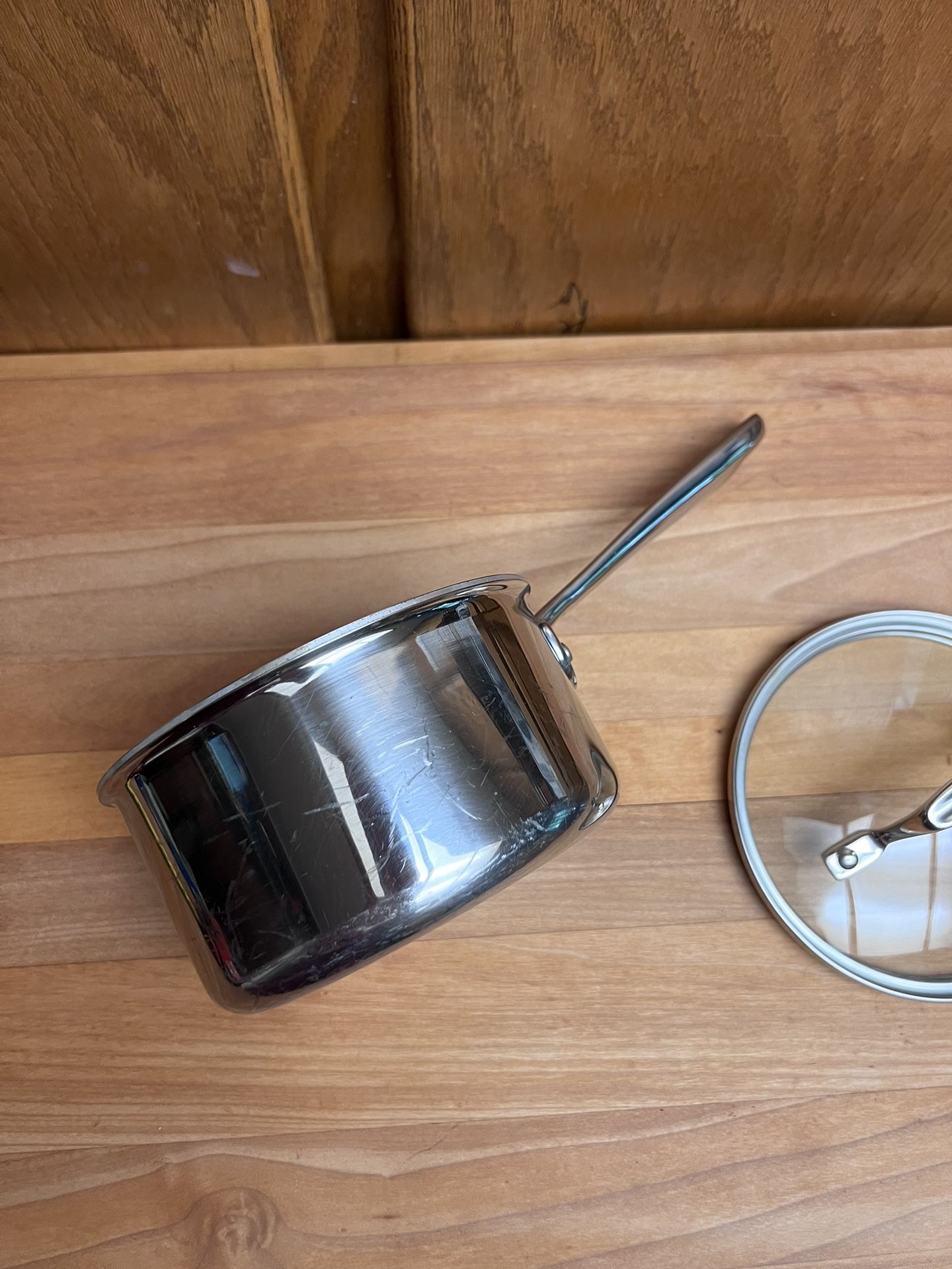 EMERIL Tri-Ply Pro Clad Stainless Steel 1.5 Qt Pot Pan With Lid