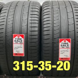 2 used tires 315/35/20 Pirelli RFT 