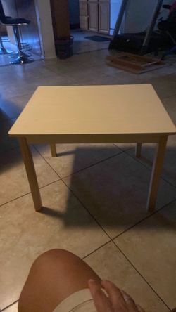 Small Square Side Table – Cream Color kids table