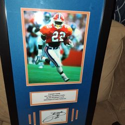 Emmitt Smith 8x10 JSA Authenticity Beautiful Sig