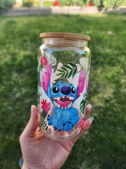 Stitch Glass Cup 16oz