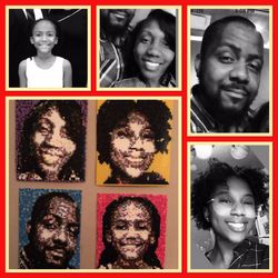 Perler beads portraits