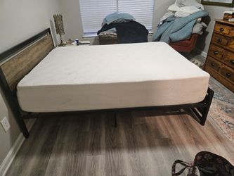 Queen bed and mattress