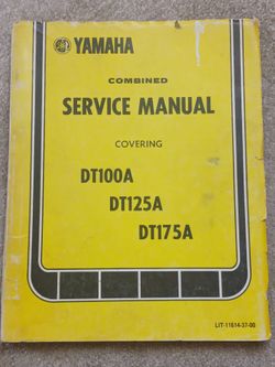 Yamaha Service Manual DT100A DT125A DT175A