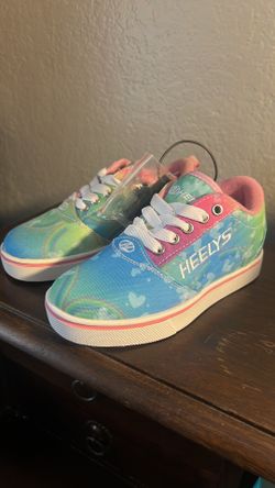 Heelys Pro20 Prints Skate Shoe HES10334H Pink Purple Rainbow Youth size 13C