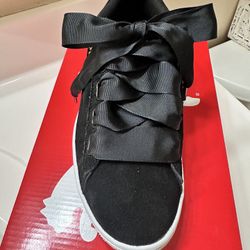 Puma Vikky Ribbon Black Suade Women’s 8