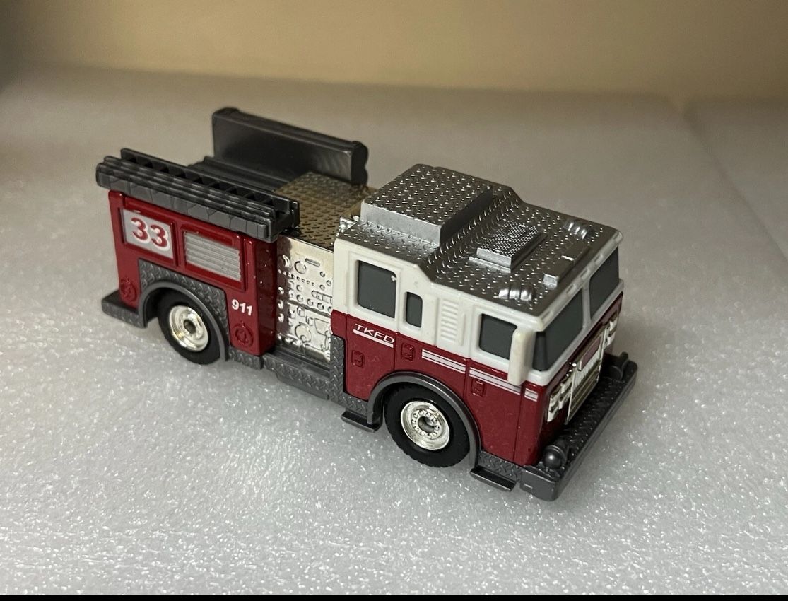 2012 Tonka Metal Diecast Bodies Fire Pumper Engine Funrise Very Good Condition 4”