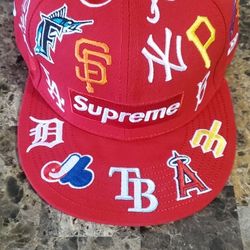 Supreme MLB Logos Baseball Cap 