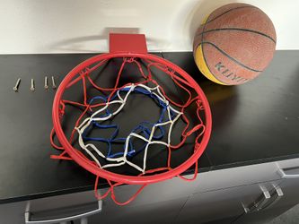 16” Steel Basketball Ring W/Basketball