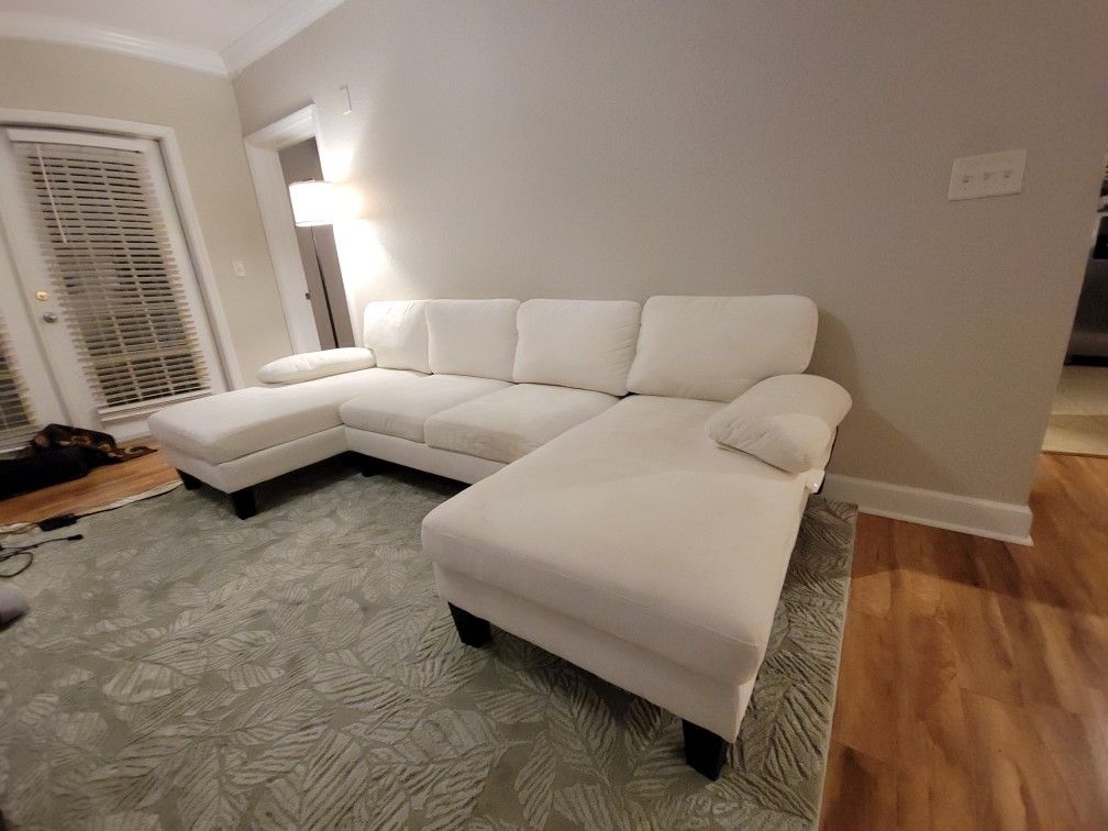 White Sectional Sofa Couch