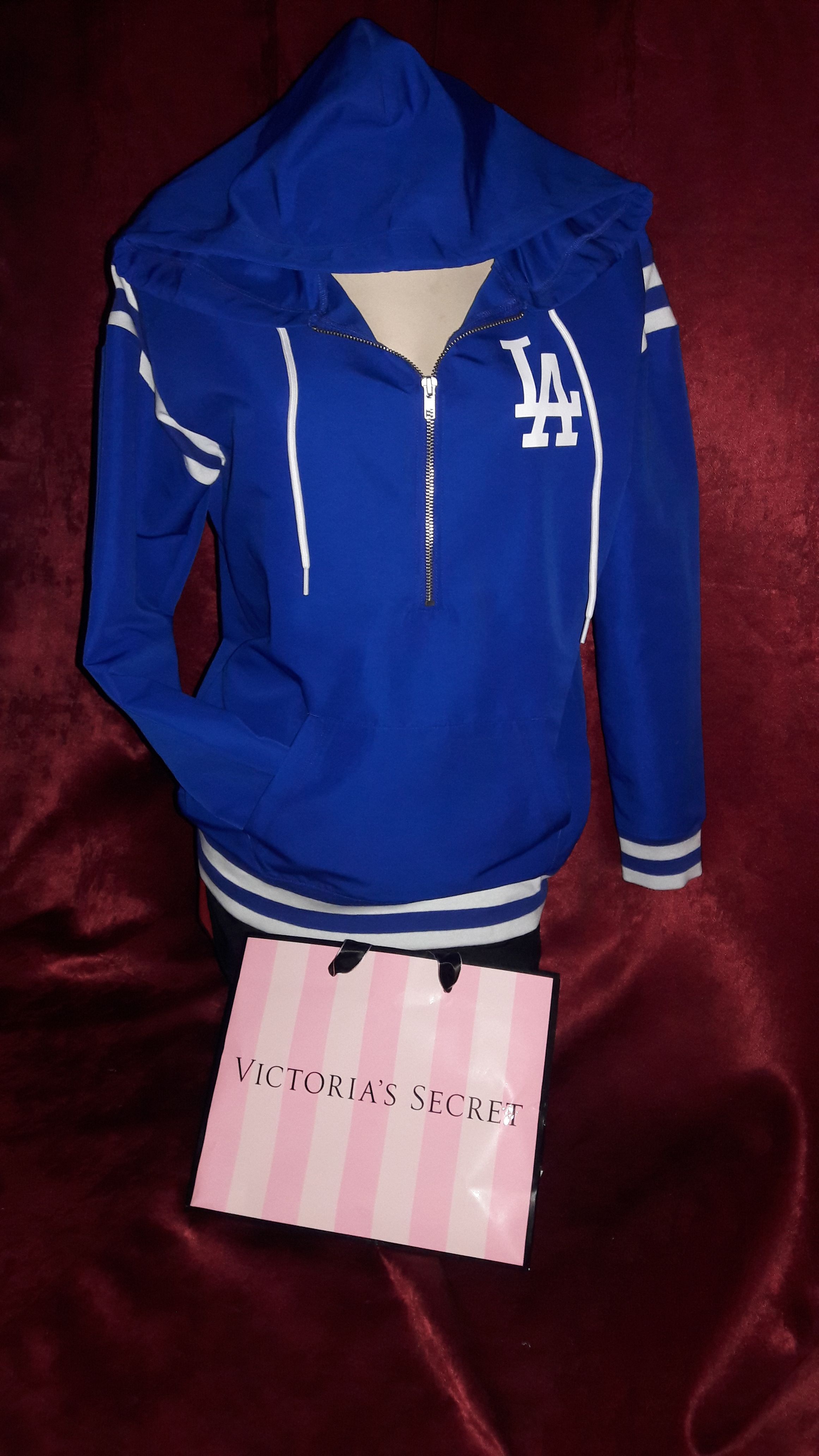 Victoria secret pink Dodgers jacket size xsmall ( FITS SMALL) runs big NEW  WITH TAGS $68 PRICE IS FIRM PICK UP ONLY for Sale in Los Angeles, CA -  OfferUp