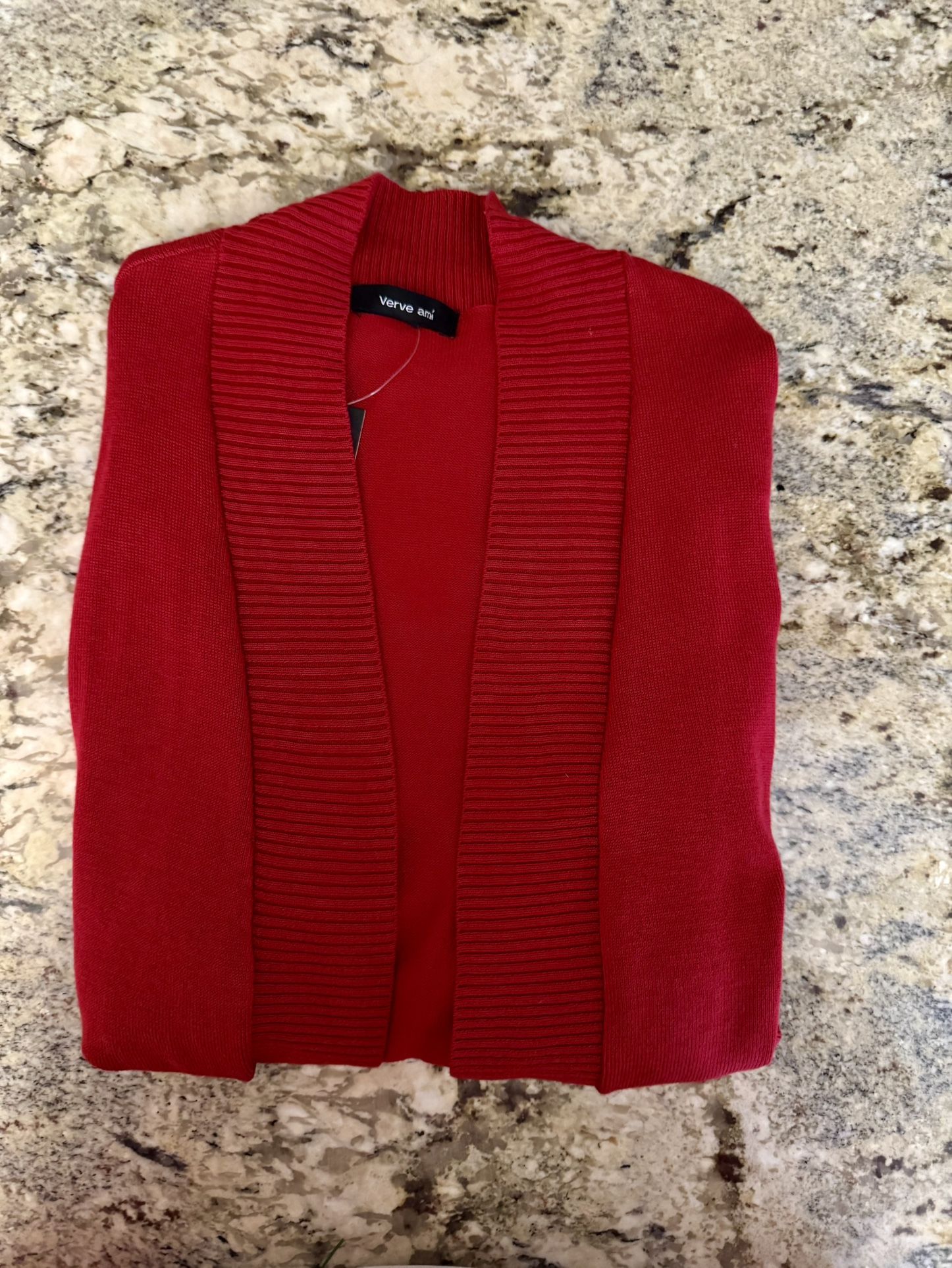BEAUTIFUL Red Sweater Cardigan - Small NEW With Tags