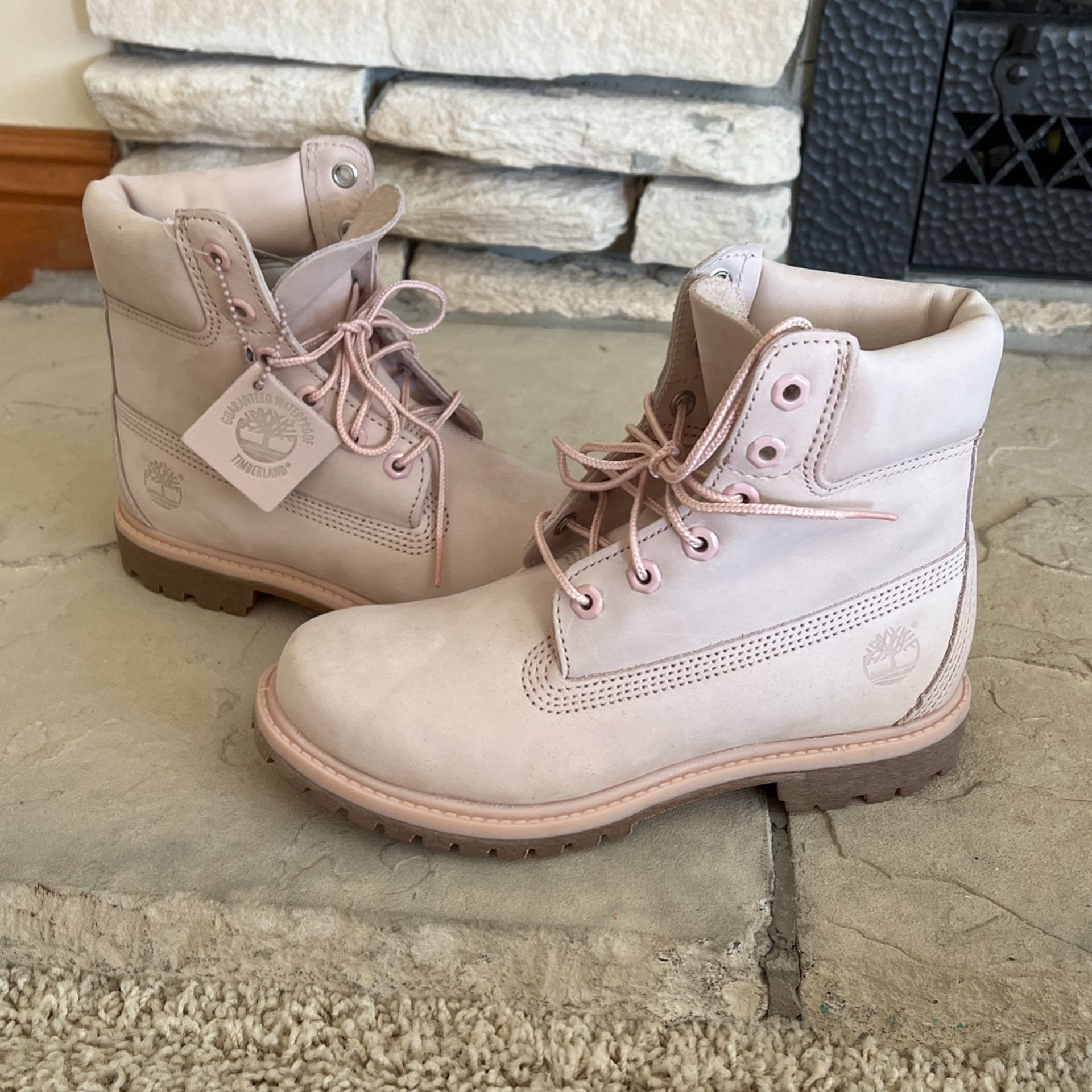 Women’s Timberland Premium 6 Inch Pink Boots Size 7