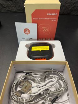 Bluetooth Digital Wireless Food Meat Thermometer IBT-4XS, 4 Probes -NEW (3477/10)