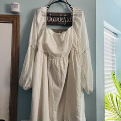 Plus Size 4x White Dress