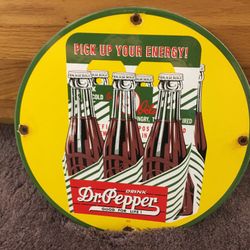 Vintage porcelain Dr.Pepper sign Dated 1940  