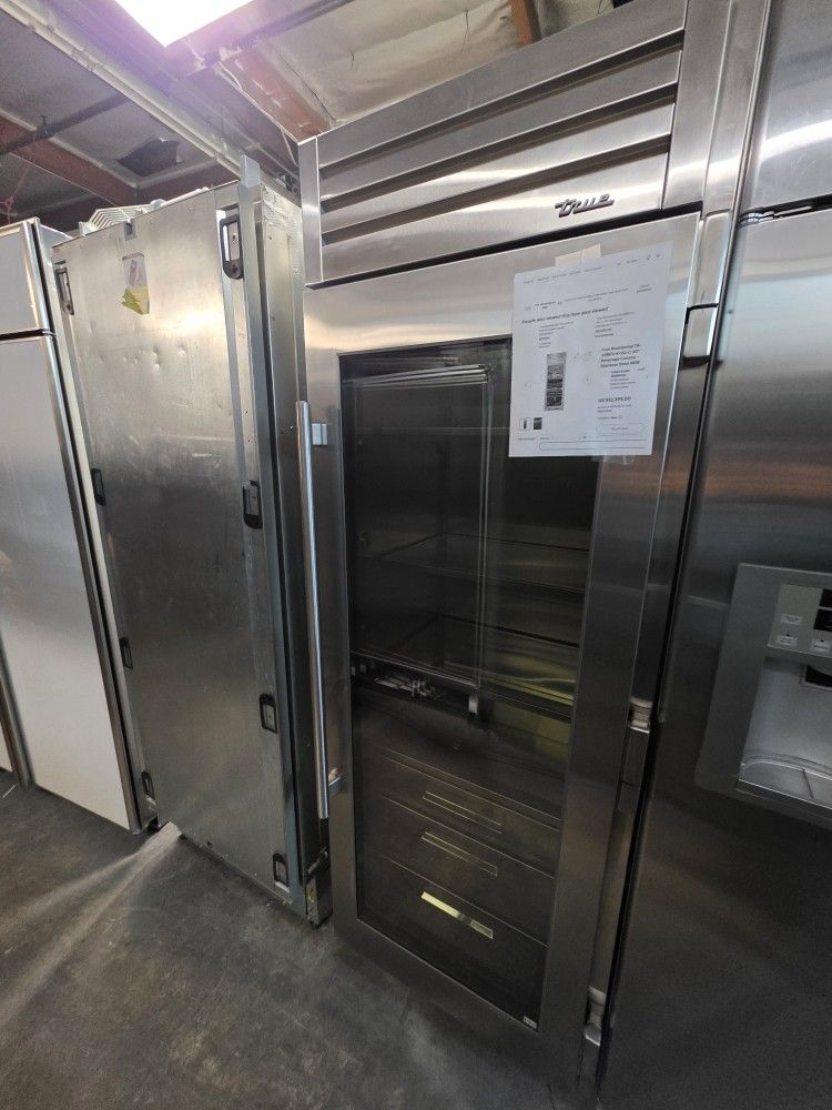 60" TRUE AND BLUE STAR COLUMNS REFRIGERATOR AND FREEZER 