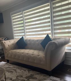 Chesterfield Tufted Loveseat Sofa