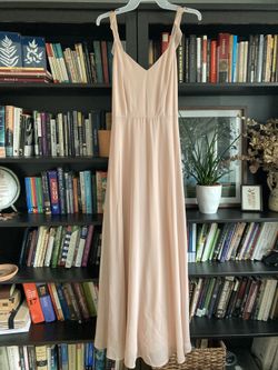 Blush Pink Floor Length Dress