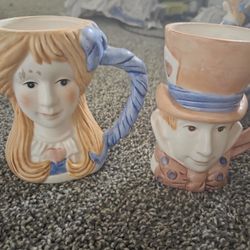 Antique Alice In Wonderland Tea Set
