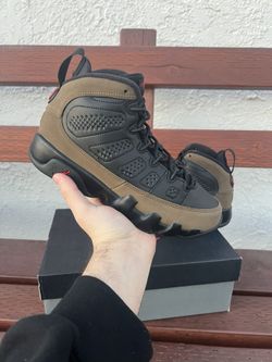 Jordan 9 Olive Size 5.5y/7W - Read Description 