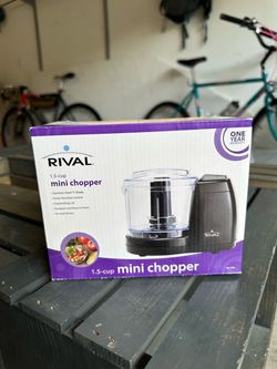 New Rival 1.5-Cup Mini Food Chopper – Open Box