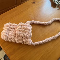 Cute Pink Crochet Bag