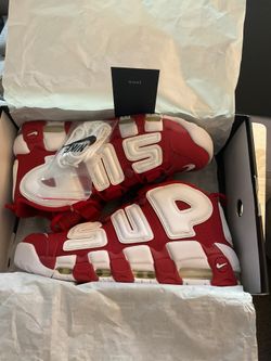 Supreme Nike uptempo shoes And Supreme Hat