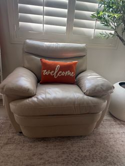 Leather couch and chairs for sale