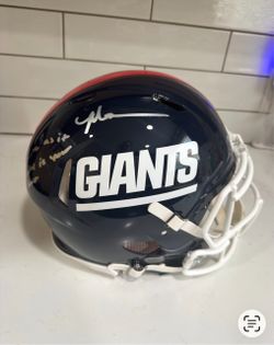 🏈🔥 MALIK NABERS AUTOGRAPHED NEW YORK GIANTS FULL-SIZE HELMET – FANATICS AUTHENTICATED! 🔥🏈