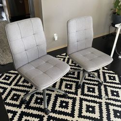 2 Adjustable Office Chairs 