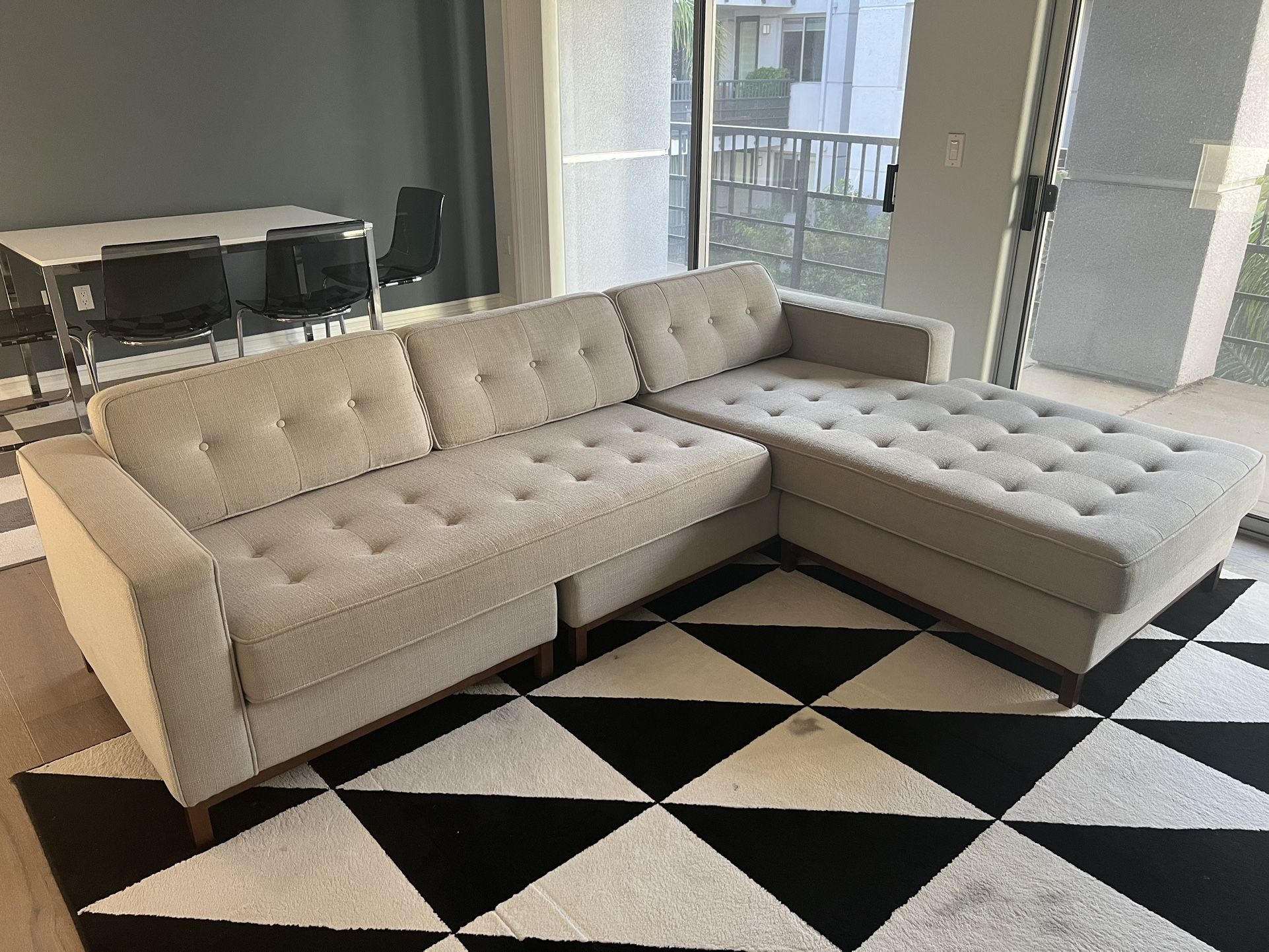 Gus Modern Jane Bi-sectional Sofa Mid-century Modern