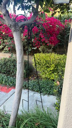 Two strong plant holder black Iron 23x71”