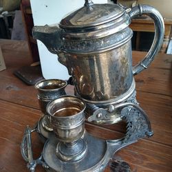 Victorian Water Pitcher And Cups