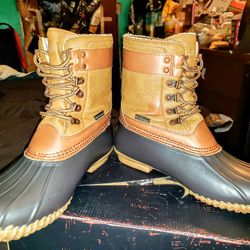 JBU By Jamba Womens Calgary Weather Ready Traditional Duck Boot Mid-Calf Water Proof  Women's Size 8M Faux Fur Insoles 