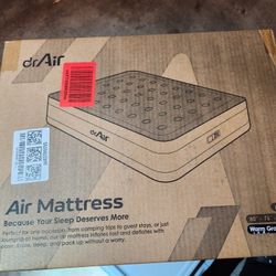 Dr. Air King Size Air Mattress With Velvety Top