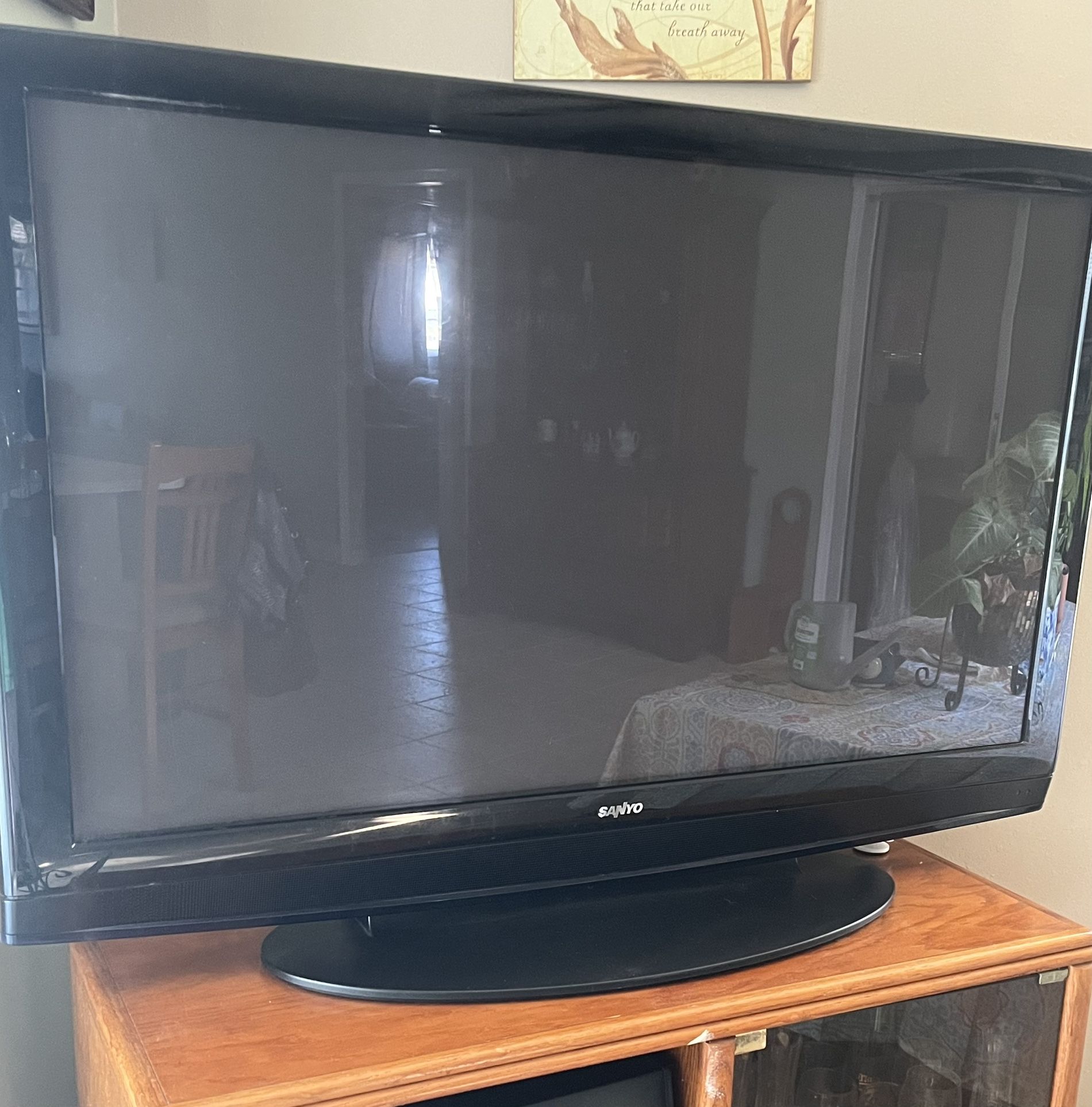 Sanyo Tv With Remote Like New. 48 X30