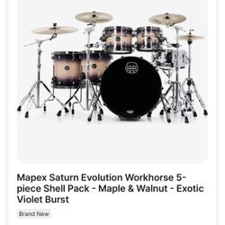 Mapex Saturn Evolution Maple Walnut Drumset 