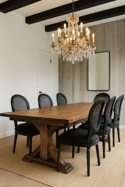 Custom Designed Rustic Farmhouse Dining Tables .