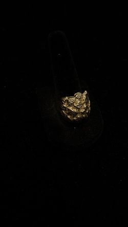 10k Gold Diamond Cut Diamond Ring