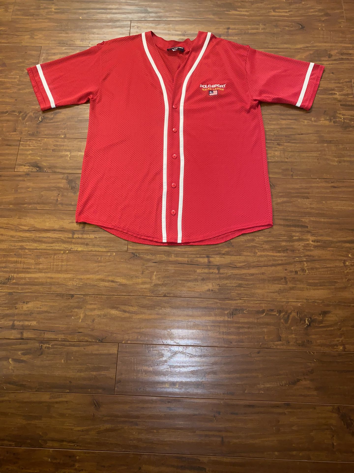 VTG 90’s Polo Sport Ralph Lauren Baseball Jersey, Size: X-Large