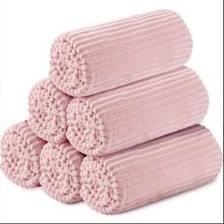 Buryeah 6-Pack Flannel Throw Blankets
