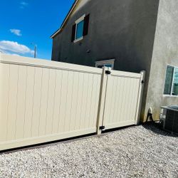 Tan Vinyl Fence 6x8’ On Sale