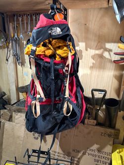 The North Face Inversion Backpack Red Hiking Backpacking Trail Pack