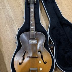 VINTAGE  HARMONY HOLLYWOOD GUITAR  GOLD FOIL